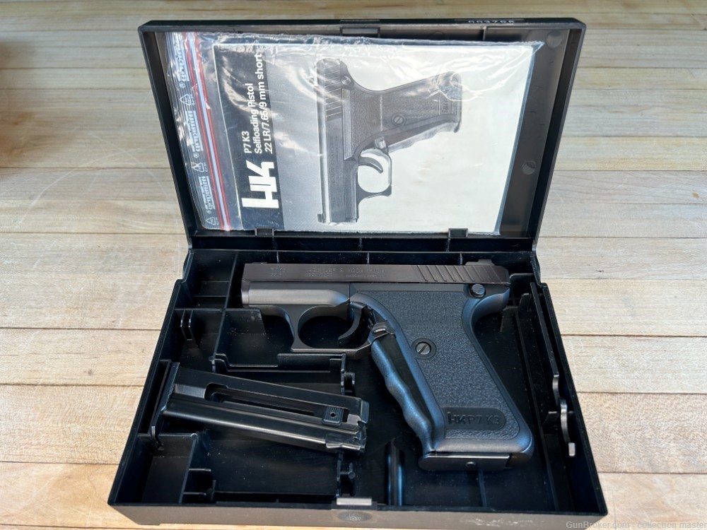 H&K P7K3 Squeeze Cocker Heckler & Koch .22 LR Pistol 1994 Rare Like New HK -img-23