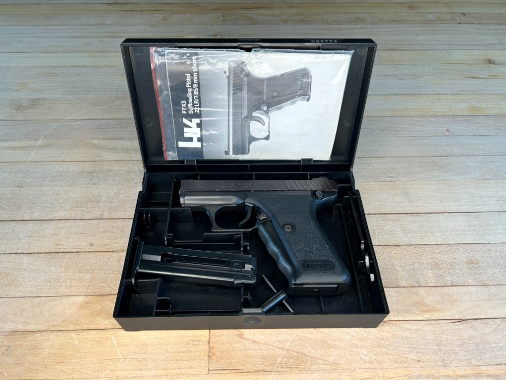 H&K P7K3 Squeeze Cocker Heckler & Koch .22 LR Pistol 1994 Rare Like New HK -img-21