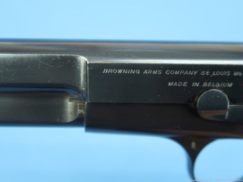 Browning Hi Power 9mm Blued T Series Belgium Made Cased 1969-img-27