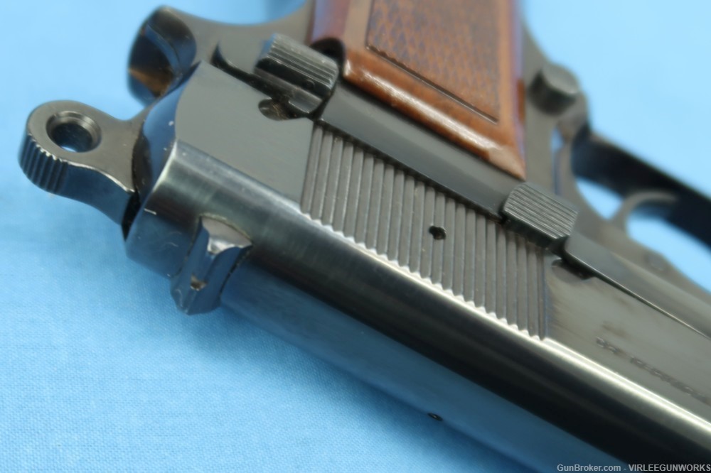 Browning Hi Power 9mm Blued T Series Belgium Made Cased 1969-img-34