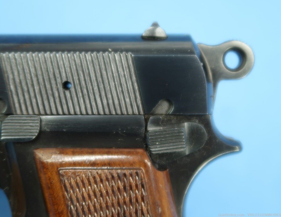 Browning Hi Power 9mm Blued T Series Belgium Made Cased 1969-img-24