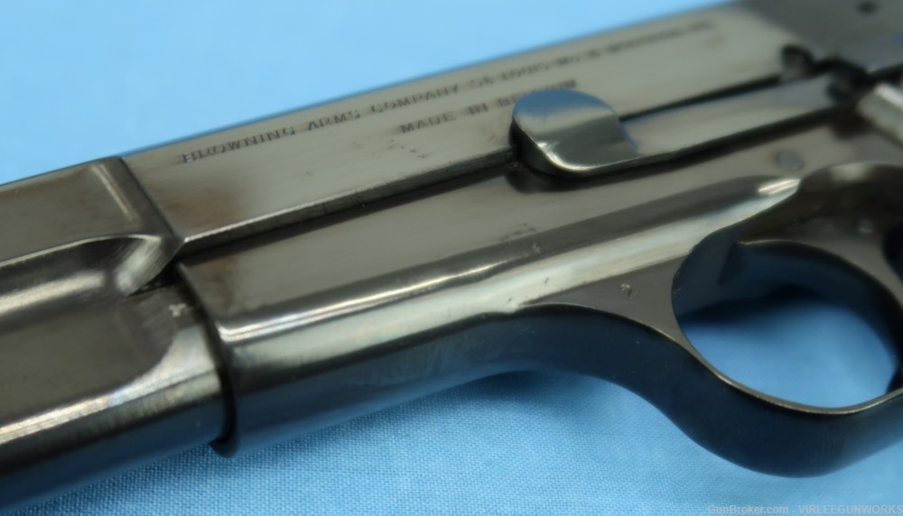 Browning Hi Power 9mm Blued T Series Belgium Made Cased 1969-img-40