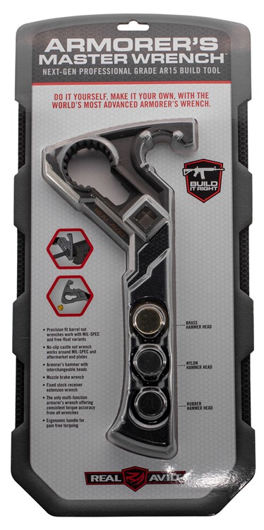 Real Avid Armorers Master Wrench Black Stainless Steel AR Platforms Steel H-img-0