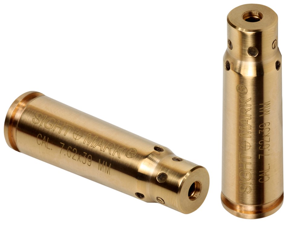 Sightmark Boresight, Red Laser for 7.62x39mm, Brass, Includes Battery Pack -img-0