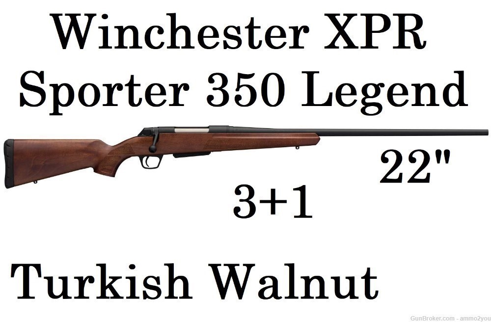 Winchester XPR Sporter 350 Legend Turkish Walnut - 22" 3+1 - 535709296-img-0