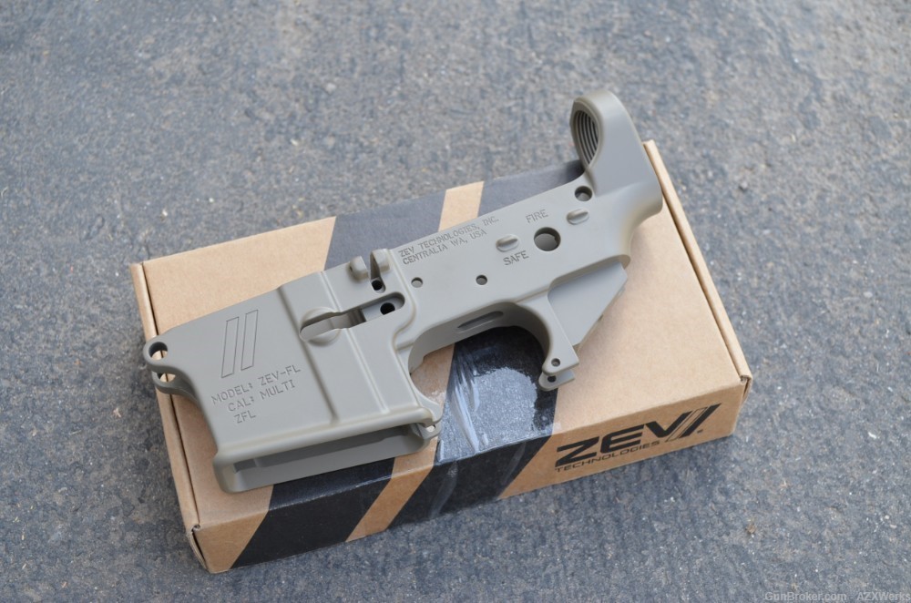 Zev Forged AR15 stripped lower Multi Cal X-Werks Magpul FDE-img-0