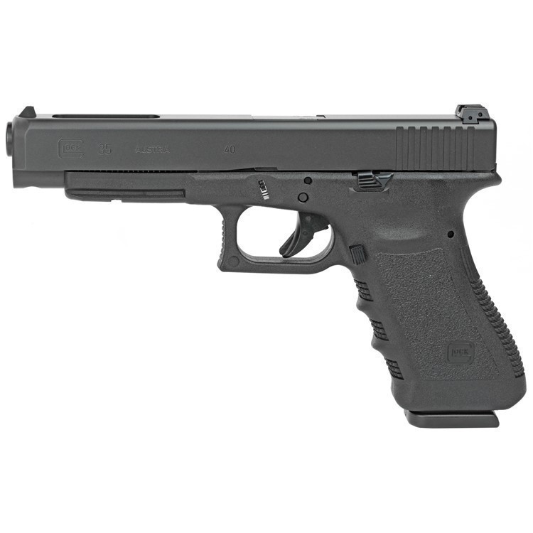 Glock G35 PI3530101 Gen3 40 S&W 5.31" 10+1 Black Steel Slide-img-2