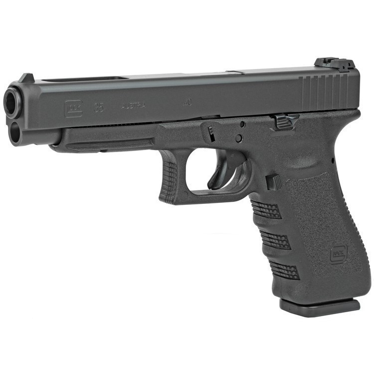 Glock G35 PI3530101 Gen3 40 S&W 5.31" 10+1 Black Steel Slide-img-0