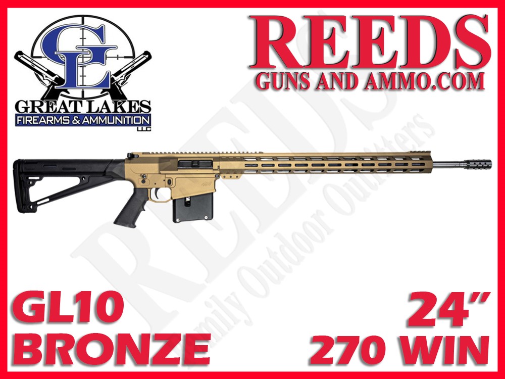 Great Lakes Firearms & Ammo GL10 Bronze 270 Win 24in GL10LA270SSBRZ-img-0