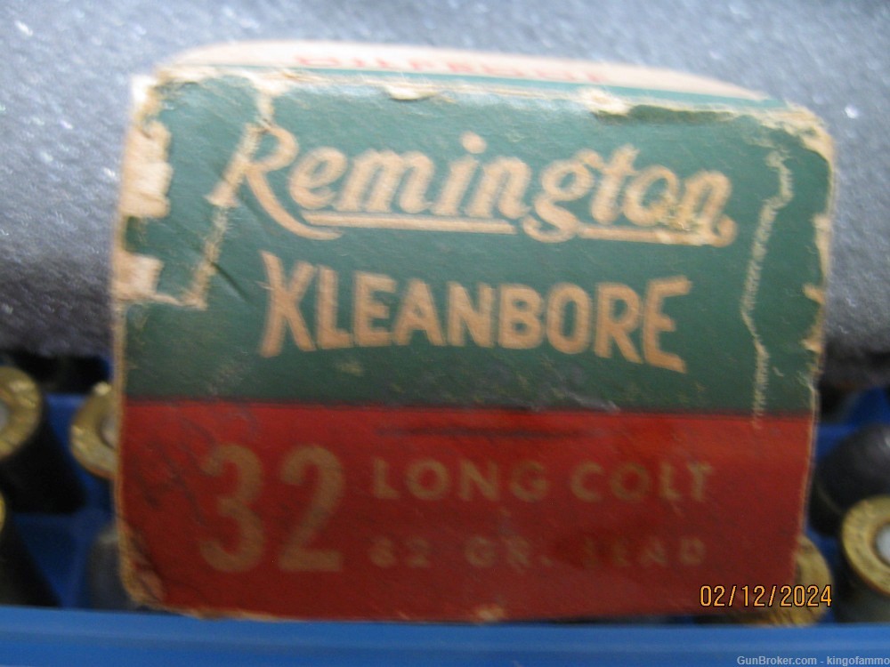 Rare 32 Long Colt Factory 50 rnds Remington 82 gr Lead RN In FREE Flip Top-img-4