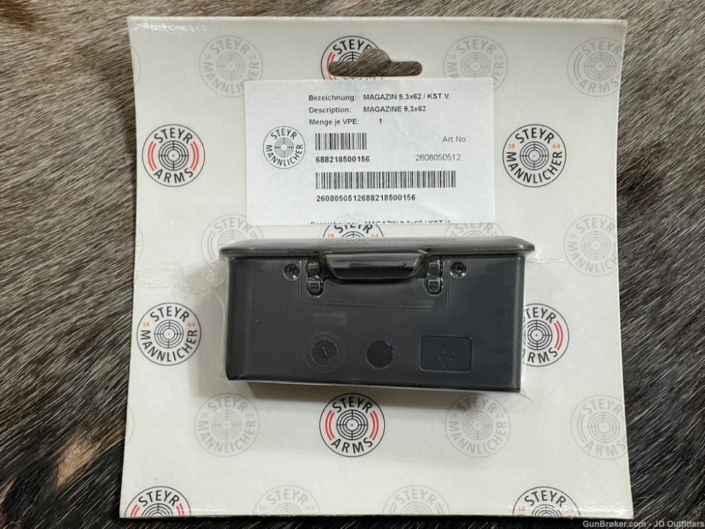 NEW STEYR ARMS MAGAZINE FOR 9.3X62, FITS MODELS CL II AND SM 12 (CLII SM12)-img-0