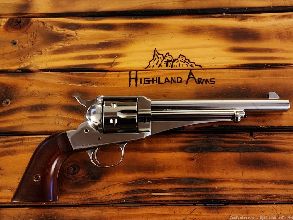 Cimarron 1875 Outlaw .45 Long Colt 7.5" Nickel - Single Action Revolver-img-0