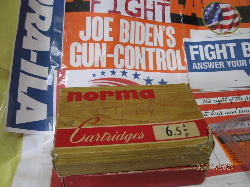 22 rounds Scarce 6.5 JAP Norma 156 gr, 139gr SP Hunting Ammo in 2 NOS Boxes-img-0