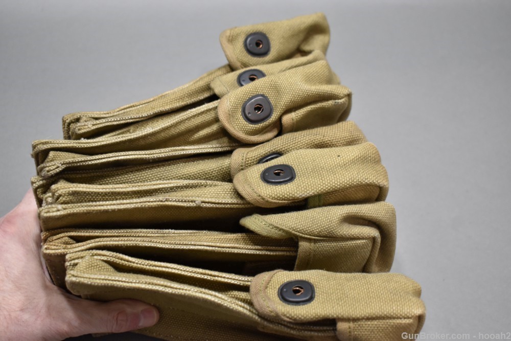 7 US Springfield Mark MK I Pedersen Device Mag Pouches RIA 1919 1920 Dated-img-5