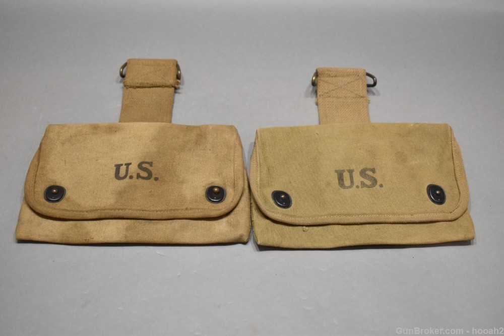 2 US WWI Pouches H&P and OMO 1918 Squad Leaders Medical ? READ-img-0