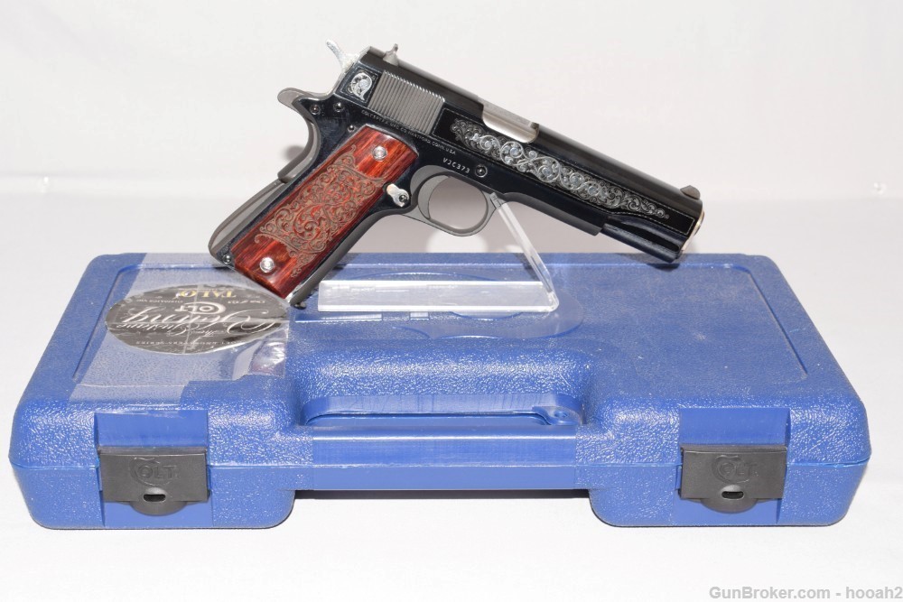Wonderful Colt Talo 1911 Gustave Young Engravers Edition 45 ACP W Box 2019-img-0