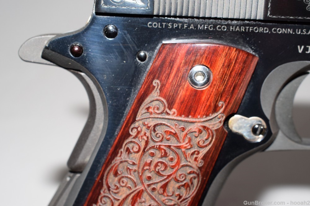 Wonderful Colt Talo 1911 Gustave Young Engravers Edition 45 ACP W Box 2019-img-3