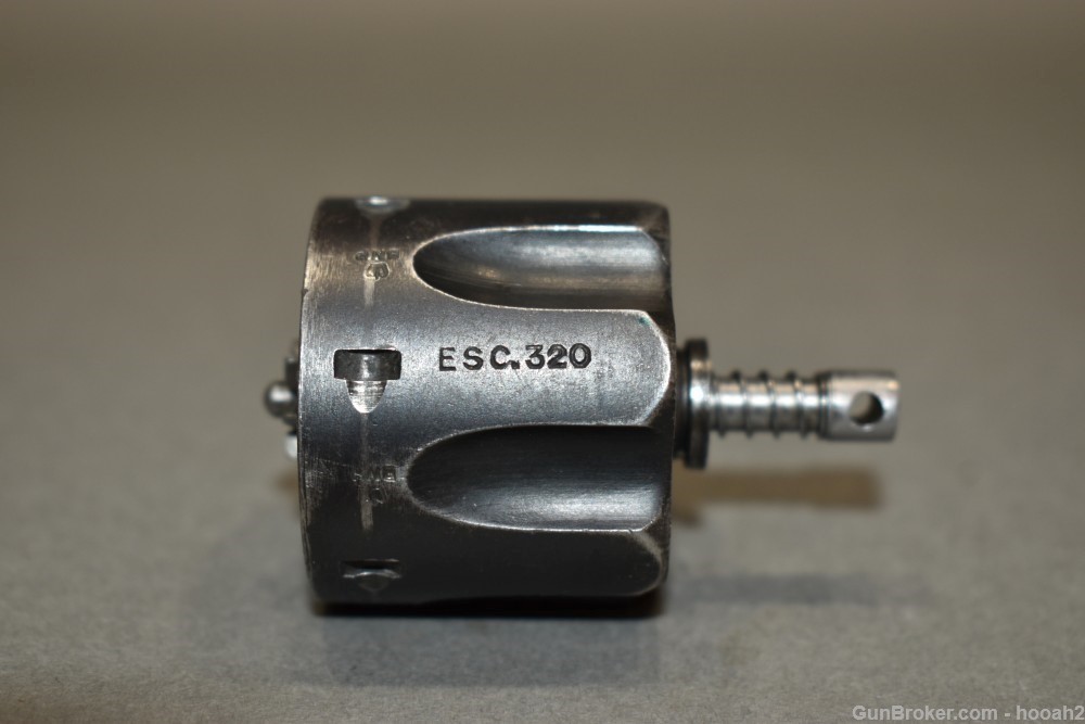 British Webley No2 MKI Revolver Cylinder Assembly 38/200 38 S&W Enfield?-img-0