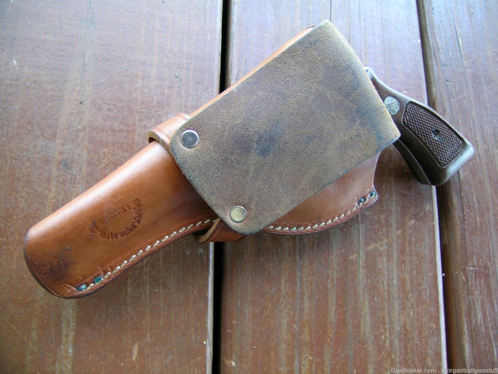 Brauer Bros Leather Holster #H13 S&W J-Frame 4" Mod 34 & 63-img-4
