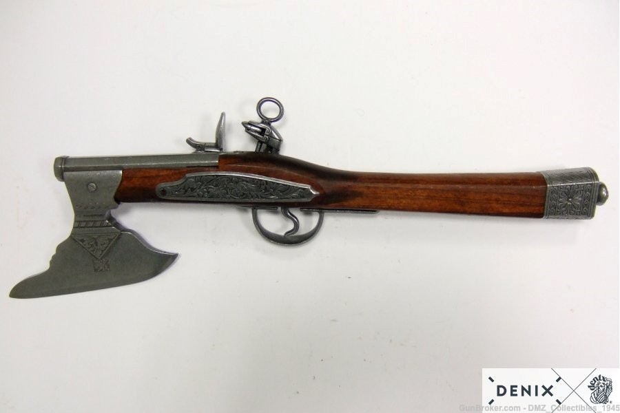 1600s German Axe Flintlock Pistol Non Firing Replica by Denix-img-5