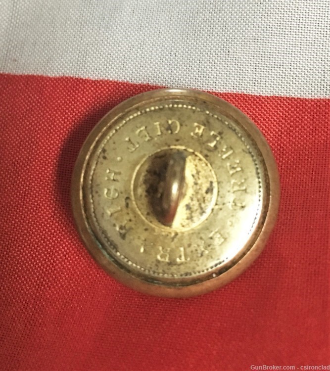  Confederate Army Officer Button, Civil War, Gilt.-img-4