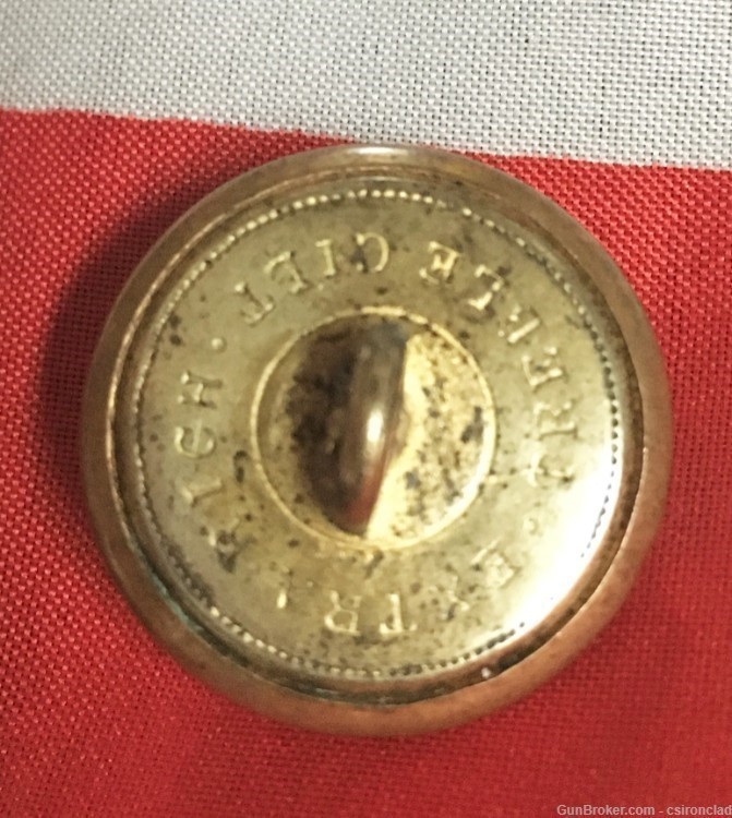  Confederate Army Officer Button, Civil War, Gilt.-img-3
