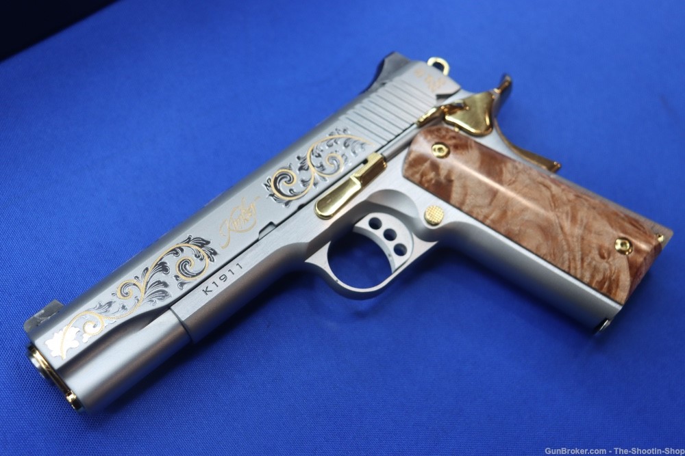 Kimber 1911 SILVER DELUXE Pistol GOLD ENGRAVED 45ACP 1 of 200 K1911 Model-img-23