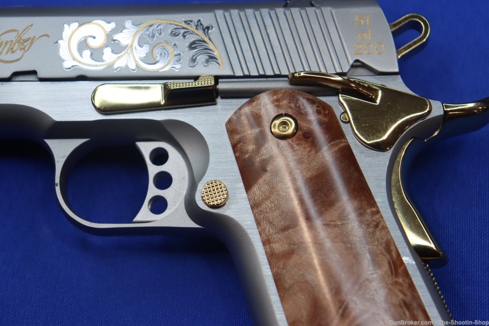 Kimber 1911 SILVER DELUXE Pistol GOLD ENGRAVED 45ACP 1 of 200 K1911 Model-img-17