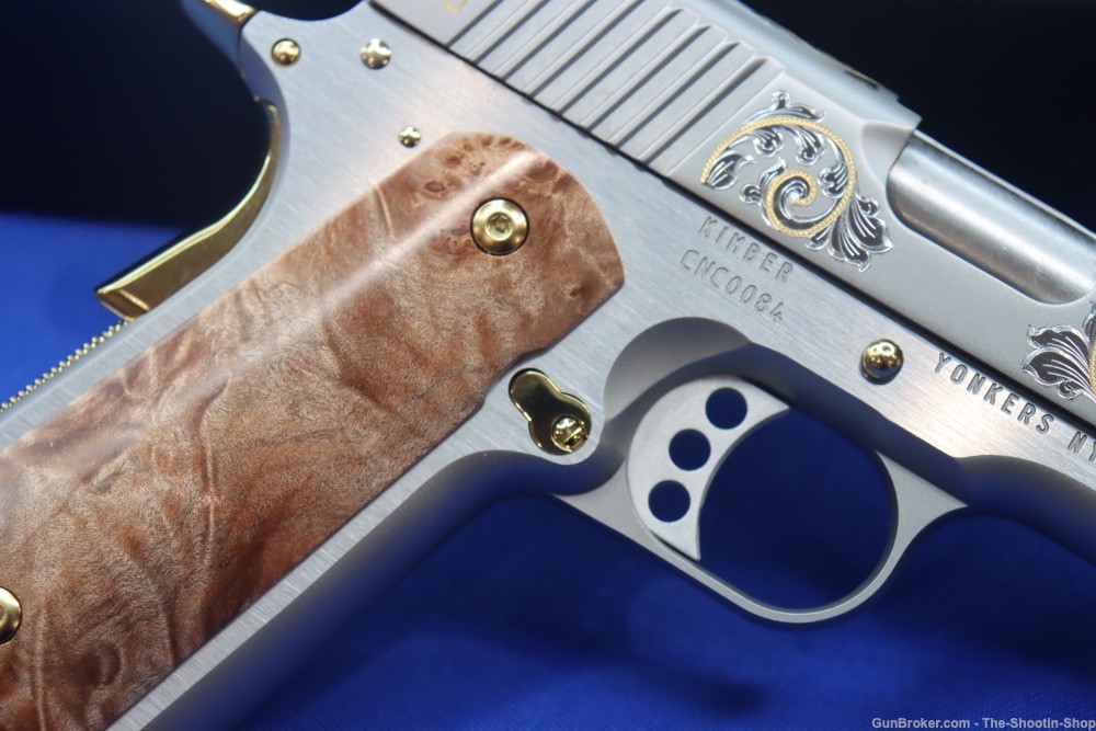 Kimber 1911 SILVER DELUXE Pistol GOLD ENGRAVED 45ACP 1 of 200 K1911 Model-img-8