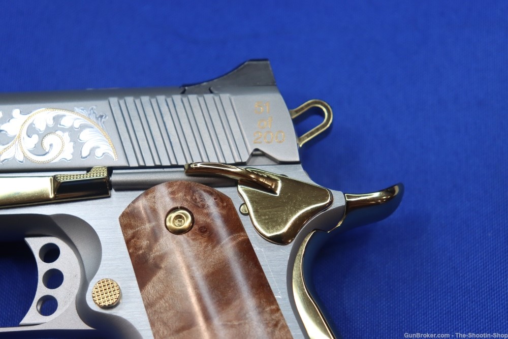 Kimber 1911 SILVER DELUXE Pistol GOLD ENGRAVED 45ACP 1 of 200 K1911 Model-img-16