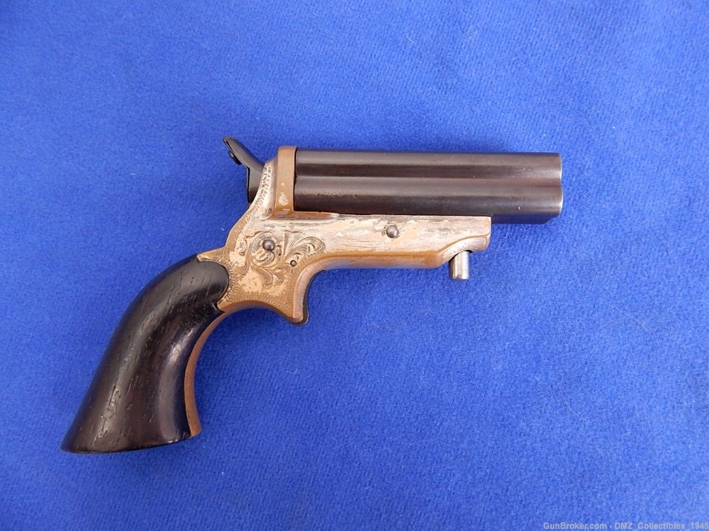 1870s Sharps 30 Caliber RF Pepperbox Pistol Gun-img-0