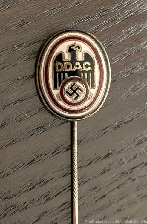 WW2 GERMAN DDAC AUTO ORG. MEMBERSHIP STICKPIN Mint-img-0