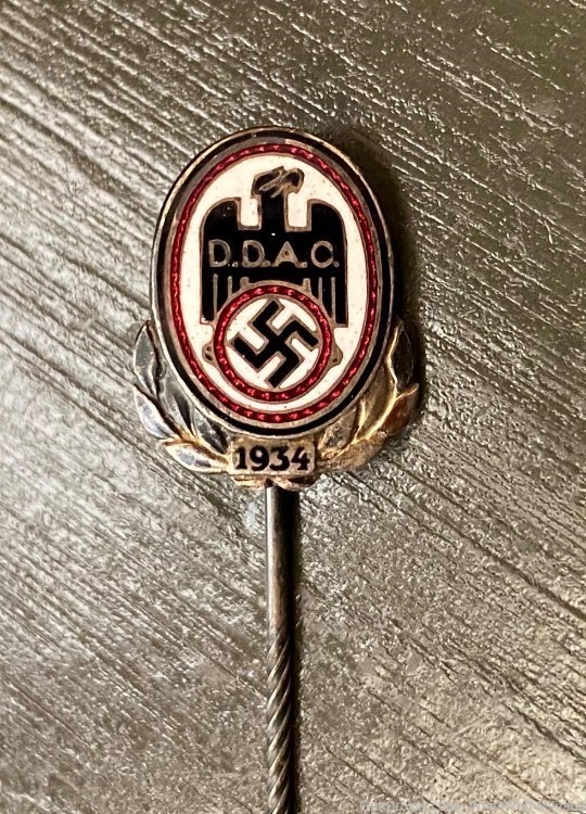 WW2 GERMAN 1934 DDAC HONOR STICKPIN (AUFSCHLAGNADEL) Mint-img-0