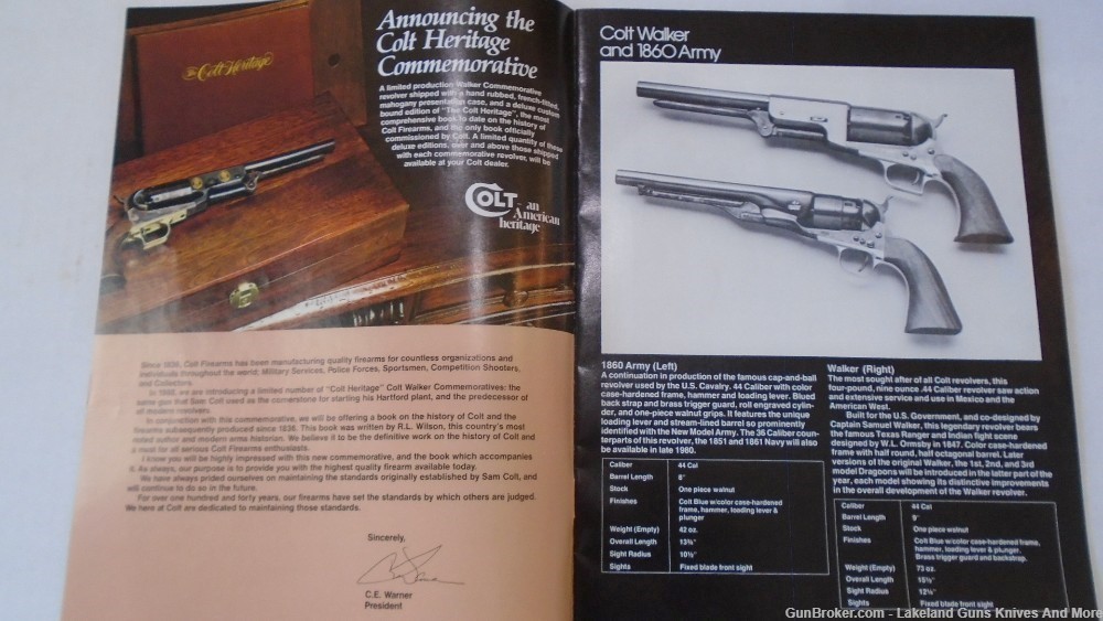 Colt FireArms 1980 Phamplet Diamondback AR-15 Python Lawman Trooper Sauer-img-3