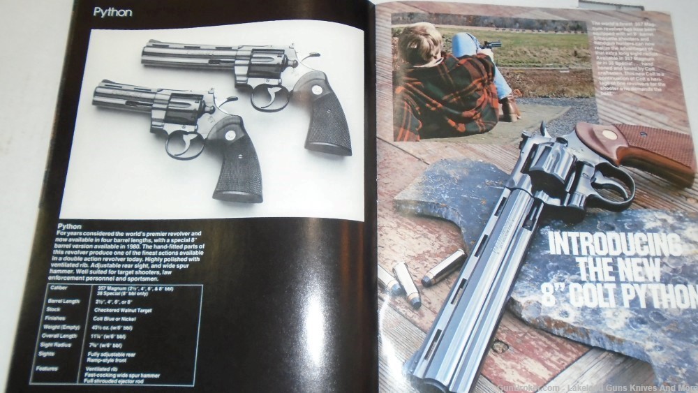 Colt FireArms 1980 Phamplet Diamondback AR-15 Python Lawman Trooper Sauer-img-1