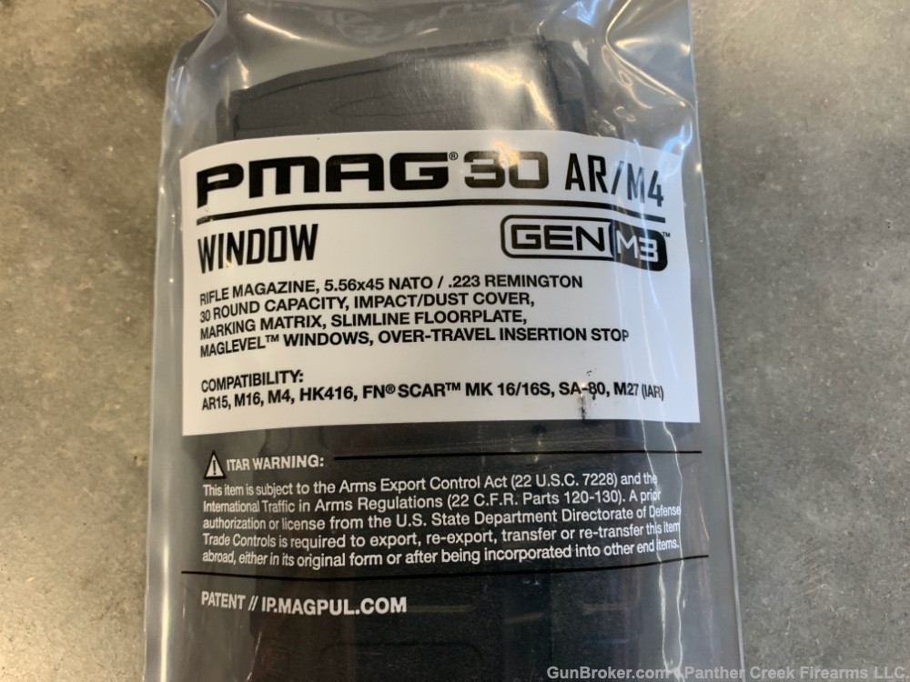 Magpul PMAG GEN M3 Window AR-15 .223/5.56 30-Round Magazine Black M16 AR15-img-1
