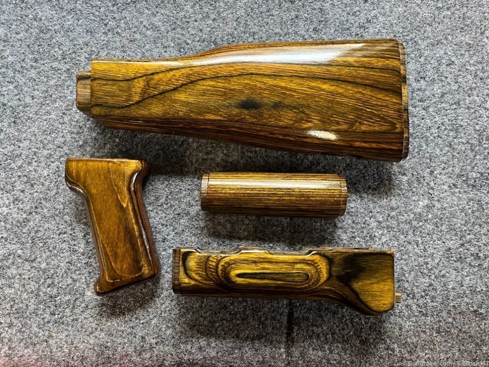 SAM7 SAM5 Type 3 Milled AK Golden Blonde Laminate Wood Stock Set-img-0