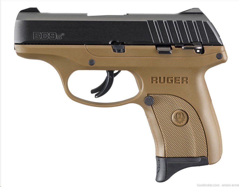 Ruger EC9s FDE / Black 9mm Luger 3.12" 7 Rounds 3297-img-2