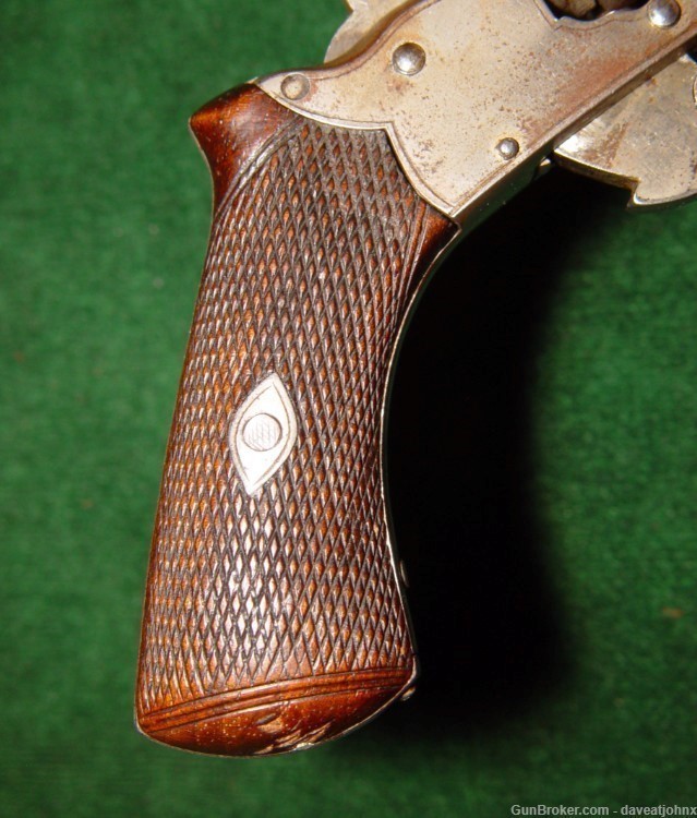 Rare Civil War Era Belgian, ROCOUR Pinfire Revolver Swing Out Cylinder 6mm -img-14