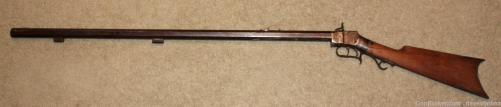 Extremely RARE  Allen Iron Frame, Side Hammer, Single Shot Percussion Rifle-img-2