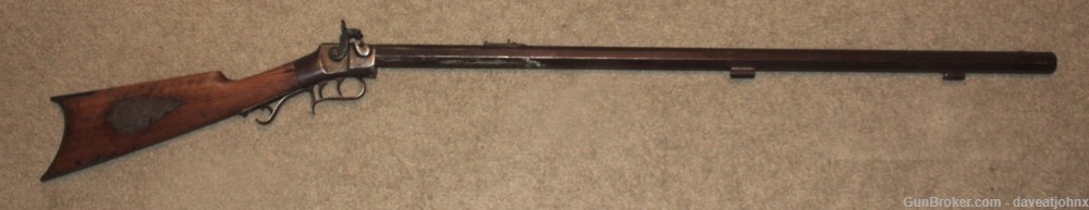 Extremely RARE  Allen Iron Frame, Side Hammer, Single Shot Percussion Rifle-img-0