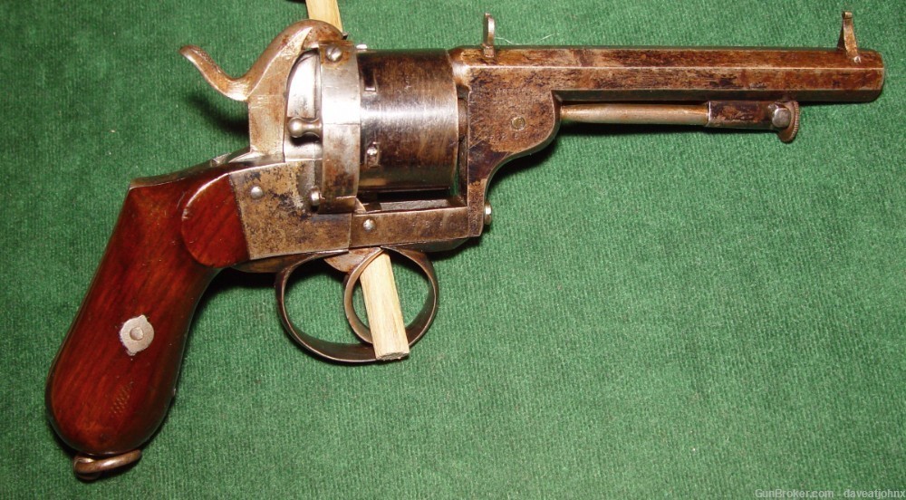 Civil War Era MAURICE ARENDT 9mm Pinfire Revolver-img-0