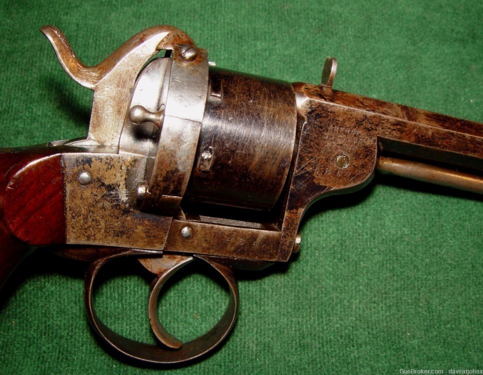 Civil War Era MAURICE ARENDT 9mm Pinfire Revolver-img-5