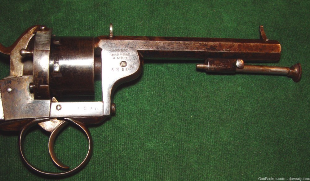 Civil War Era MAURICE ARENDT 9mm Pinfire Revolver-img-3