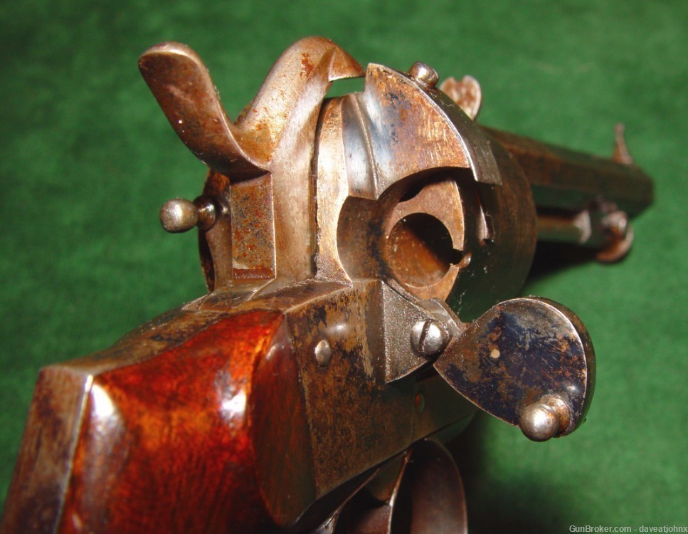 Civil War Era MAURICE ARENDT 9mm Pinfire Revolver-img-11