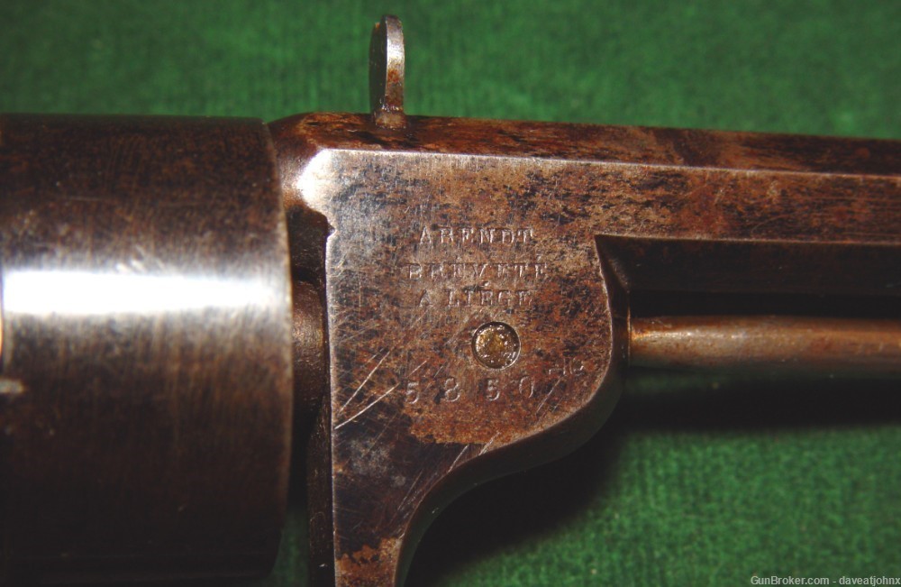 Civil War Era MAURICE ARENDT 9mm Pinfire Revolver-img-13