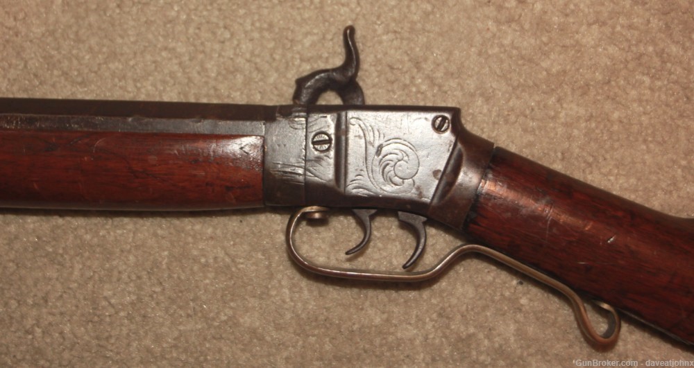 Rare 1840's Iron Frame Allen STYLE Single Shot Percussion Rifle-img-15