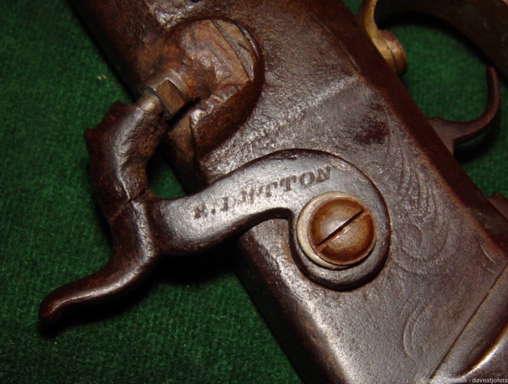 Rare 1840's Iron Frame Allen STYLE Single Shot Percussion Rifle-img-5