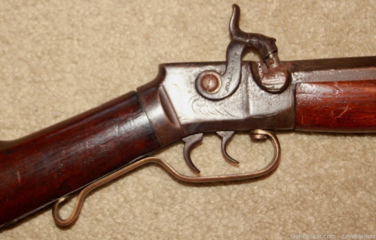 Rare 1840's Iron Frame Allen STYLE Single Shot Percussion Rifle-img-9