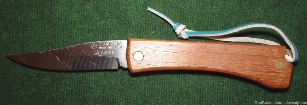 RARE Edge Company "Cumosa" Pull Tab Automatic Pocket Knife -img-2